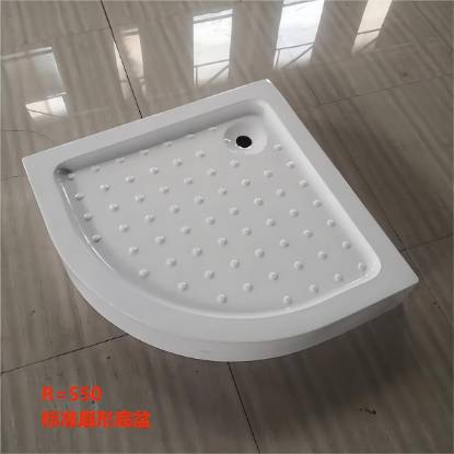 Picture of Thickened Acrylic Fibreglass Quadrant Shower Tray R550, Waterproof, Custom for Projects
