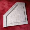 Picture of Custom Shower Enclosure in Straight, Square, Diamond or Curved Shape, Sintered Stone Base