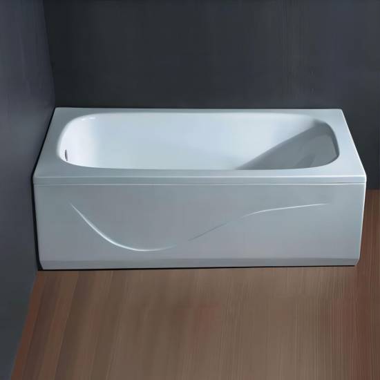 Picture of Ergonomic Skirted Deep Soaking Acrylic Bathtub, Rectangular, Freestanding or Built-In