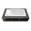 Picture of Ergonomic Skirted Deep Soaking Acrylic Bathtub, Rectangular, Freestanding or Built-In