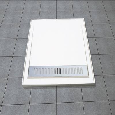 Square Acrylic Reinforced Shower Base for Australia, NZ and Canada, Matching Tray