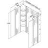 Picture of Square Acrylic Reinforced Shower Base for Australia, NZ and Canada, Matching Tray