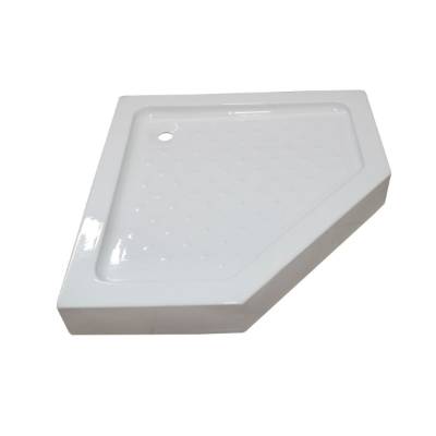 Acrylic Moulded Fibreglass Shower Base, 300kg Load Capacity, Diamond Shower Enclosure Tray