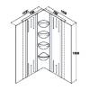 Picture of Quadrant Shower Base with Upstand, Australia and NZ Style, Waterproof Wall Panel