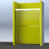 Picture of Straight Line Sliding Door Shower Screen, Glass Wet and Dry Separation Divider