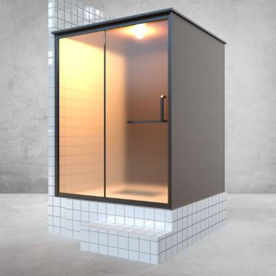 Custom Integrated Bathroom Pod with Toilet, Shower and Basin, Prefabricated Bathroom