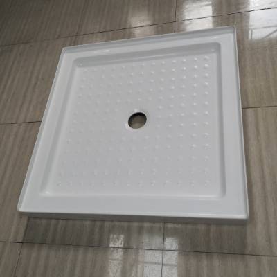 Australian Standard Square Acrylic Slim Shower Base, Three-Sided High Upstand Tray