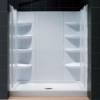 Picture of Australian Standard Square Acrylic Slim Shower Base, Three-Sided High Upstand Tray