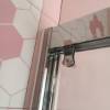 Picture of Stainless Steel Straight Sliding Shower Screen with Glass Partition