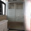 Picture of Custom Double Roller Ultra Quiet Sliding Bathroom Partition, Wet and Dry Separation Glass