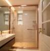 Picture of Custom Straight Sliding Shower Screen, Ultra-Quiet Four-Roller, Stainless Steel Frame