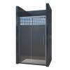 Picture of Custom Straight Sliding Shower Screen, Ultra-Quiet Four-Roller, Stainless Steel Frame