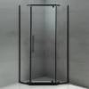 Picture of Frameless Toughened Glass Triangular Shower Enclosure with Stainless Steel Pivot Hinges