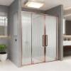 Picture of Stainless Steel Shower Enclosure with Tempered Glass Screen, Wet and Dry Separation