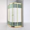 Picture of Custom 304 Curved Sliding Shower Screen, Titanium Gold, Antique Brass or Rose Gold, 8mm Glass