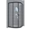 Picture of Custom 304 Curved Sliding Shower Screen, Titanium Gold, Antique Brass or Rose Gold, 8mm Glass