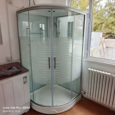 Customisable Commercial Bathroom Unit with Toilet, Basin, Shower, Towel Rail, Light and Fan