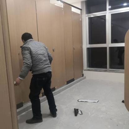 Picture of Compact Laminate Cubicle Partition Panel 12-18mm, Swell-Proof, for Shower Cubicles