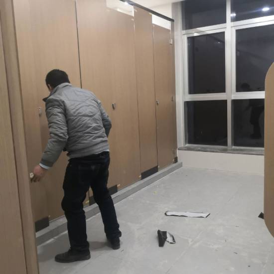 Picture of Compact Laminate Cubicle Partition Panel 12-18mm, Swell-Proof, for Shower Cubicles