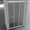 Picture of Custom Triple Door Sliding Shower Enclosure, Aluminium Edge Frame, No Wall Drilling