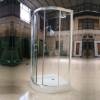 Picture of Full Curved Double Sliding Glass Shower Enclosure, Aluminium Profile, Stainless Steel