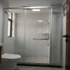 Picture of Custom Inline Sliding Shower Screen, 6mm Toughened Glass, Silver Aluminium Frame, Quiet