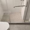 Picture of Custom Inline Sliding Shower Screen, 6mm Toughened Glass, Silver Aluminium Frame, Quiet
