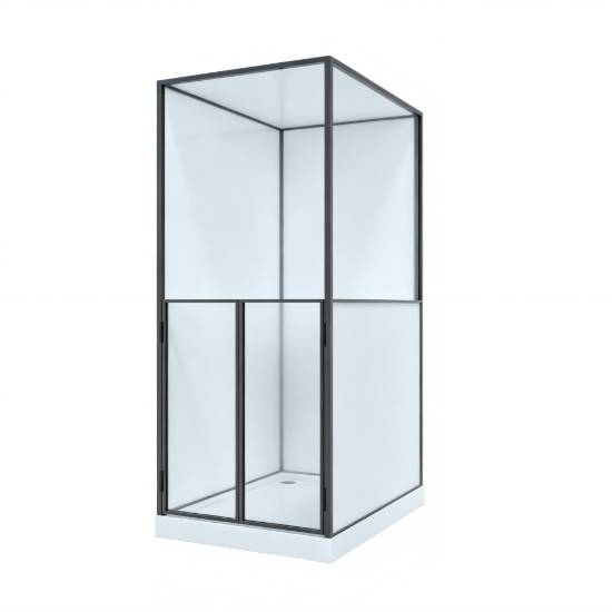 Picture of Customisable Double-Door Aged Care Shower Enclosure with Side Carer Access for Nursing Homes and Hospitals