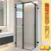 Picture of Custom Recessed Accessible Stainless Steel Sliding Shower Enclosure, Industrial Style
