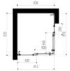 Picture of Custom Recessed Accessible Stainless Steel Sliding Shower Enclosure, Industrial Style