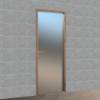 Picture of Bathroom Swing Door, Thickened Grey Profile with Frosted Glass, Toilet Door