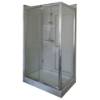 Picture of Custom Square Sliding Shower Enclosure, Ultra Quiet Double Roller, Small Bathrooms