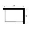 Picture of Custom Square Sliding Shower Enclosure, Ultra Quiet Double Roller, Small Bathrooms