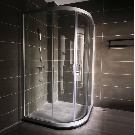 Picture of Aluminium Quadrant Shower Enclosure, Automotive Grade Toughened Glass