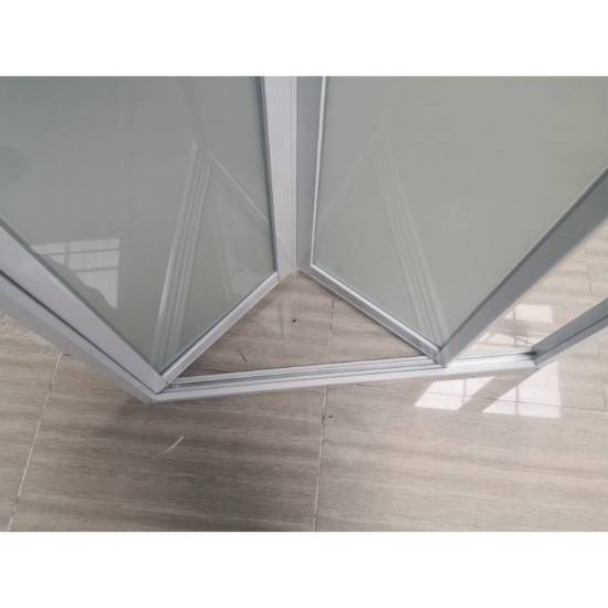 Picture of Caravan Folding Shower Door, Inward Opening with Travel Lock, Australian Standard