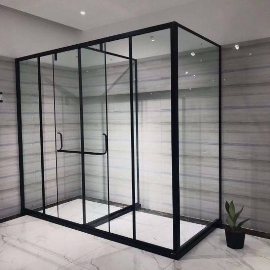 Picture of Slim Sliding Shower Enclosure, Dual Use Door, Wet and Dry Separation Glass Door