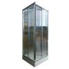 Picture of Custom Aluminium Square Double Sliding Shower Enclosure, Shatterproof Acrylic, for Caravans
