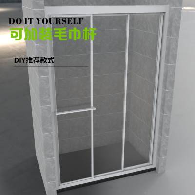 Custom Acrylic Sliding Shower Enclosure, Soft Close, Quiet, Shatter-Resistant