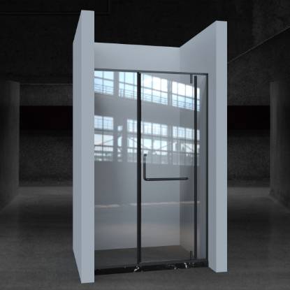 Picture of Yuzhong Customisable Tempered Glass Pivot Door Shower Screen, Wet and Dry Separation