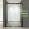 Picture of Custom Minimalist Toughened Glass Triple Linked Stainless Steel Sliding Shower Enclosure