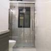 Picture of Custom Minimalist Toughened Glass Triple Linked Stainless Steel Sliding Shower Enclosure