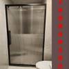 Picture of Custom Minimalist Toughened Glass Triple Linked Stainless Steel Sliding Shower Enclosure