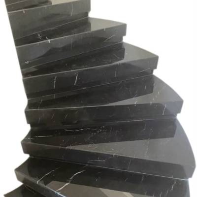Customisable Black and White Root Natural Marble for Villa Floors, Walls, Stair Treads, Kitchen Islands and Bathrooms