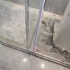 Picture of Custom T-Shape Dual Use Door Glass Partition, Stainless Steel Frame Sliding Shower