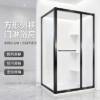 Picture of Narrow Frame Stainless Steel Sliding Shower Screen, Toughened Glass, Small Bathrooms