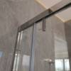 Picture of Narrow Frame Stainless Steel Sliding Shower Screen, Automotive Grade Toughened Glass