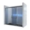 Picture of Narrow Frame Stainless Steel Sliding Shower Screen, Automotive Grade Toughened Glass