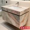 Picture of Four Seasons Pink Green Natural Marble for Feature Walls, Stairs, Kitchen Islands, Vanities and Dining Tables