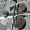 Picture of Custom Frameless Inline Shower Enclosure, Large Rollers, North American Certified Glass