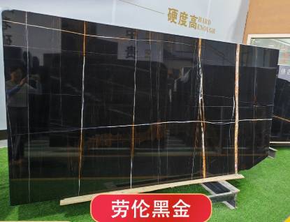 劳伦黑金天然大理石墙身楼梯厨房岛台背景墙洗手台餐桌边几大理石